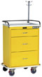 Three Drawer Infection Control Cart with Mechanical Combination Lock Specialty Package