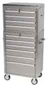 27 inch, 6 Drawer Instrument Chest w/Casters, Stainless Steel