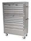 41 in. 7 Drawer Instrument Chest, Stainless Steel