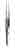 Iris Tissue Forceps, Straight, Extra Fine, 1 x 2 Teeth, 4 in