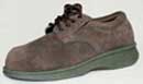 Men's Dark Brown Suede Leather Diabetic Shoe
