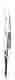 Eye Dressing Forceps, Half Curved, Extra Fine, Serrated, 4 in