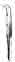 628-124FSI-Iris Tissue Forceps, Fully Curved, Extra Fine, 1 x 2 Teeth, 4 in