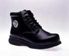 Men's Black Leather Work Boot
