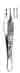 Adspn Tissue and Suture Forceps, 4-3/4 in, 1x2 Teeth with Tying Platform