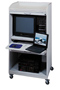 Locking Wood Laminate Mobile Computer Security Workstations