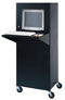 Locking Steel Heavy-Duty Mobile Computer Security Workstations