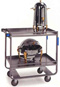 Heavy Duty 2 Shelf SS Guard Rail Carts