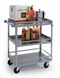 Medium Duty 3 Shelf SS Guard Rail Carts