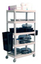 Five Shelf Serving/Bussing Food Carts