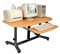 Hydraulic Adjustable Height Computer Workstations