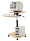 Hydraulic Adjustable Height Multi-media Carts