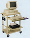 Two Shelf Computer Mobile Workstations w/Two Adjustable Pull-out Shelves