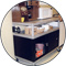 Three Shelf Extra Wide Food Cart