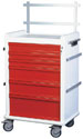 Six Drawer MR Safe Anesthesia Cart Specialty Package