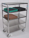 Medium Duty SS 5 Shelf Multi-Shelf Carts