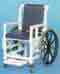 Shower Access Wheelchair w/Deluxe Solid Seat, Deluxe Back