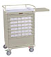 Economy Med Bin Cart with 36 - 3.5 inch Bins Key Locking
