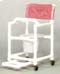 Shower Commode w/Footrest, Lap Bar