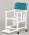 Shower Commode w/Footrest, Left Arm Drop, Slant Seat