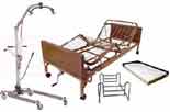 Hoyer Lift & Semi Electric (Single Crank) Hospital Bed Package
