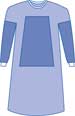 4072PJNYDMD-Aurora Gown Fabric Reinforced Large 43 in. 109 cm
