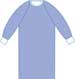 Aurora Gown Fabric Non Reinforced Raglan Sleeve Large 45 in. 114 cm