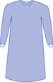 1072PJNYDMD-Aurora Gown Non Reinforced Large 43 in. 109 cm Sterile