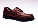 Men's Brown Leather Lace Gator Diabetic Shoes.