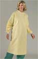 Unisex Isolation Gowns Memory Cloth Yellow