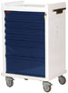 Seven Drawer MR-Safe Anesthesia Cart