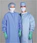 Blockade Surgeons Gown Large Misty Green Snap Neck And Back Closure