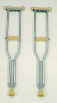 UC00-10-20RVE-Underarm Crutch, Aluminum