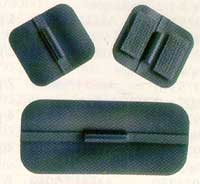 Carbon Electrodes - 1-1/2 in. x 1-3/4 in. rectangle with velcro