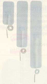 Post-Operative Sterile Electrodes - 1-1/2 in. x 6 in. rectangle, pigtail