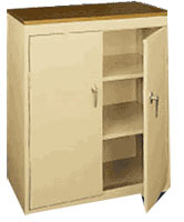 00-248163-22FVSAND-Basic Counter Height Cabinet w/ Fixed Shelves