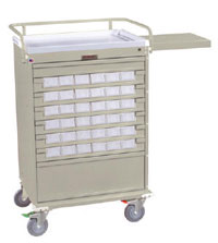 Optimal Line All-Aluminum Medication Box Cart