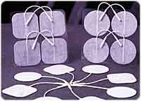 ValuTrode White Fabric Top Electrodes - Round
