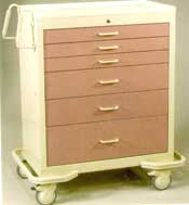 M-A036-TKW-6 Drawer Aluminum Wide Cart