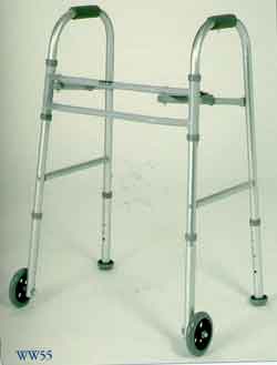 XM 5-in-1 Ultra Light Adult Walker w/5in Wheels and Super Glide