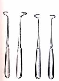 Deschamps Ligature Carriers, Blunt, Left 8 in
