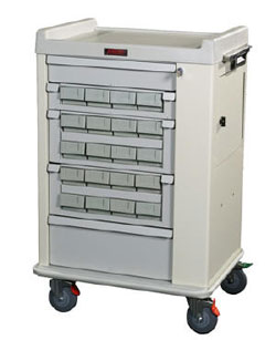 Optimal 20 Bin Standard Medication Cassette Cart