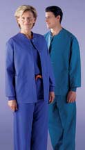N948MD-AngelStat Unisex Knit Cuff Warm-Up Jacket, XS-XL.