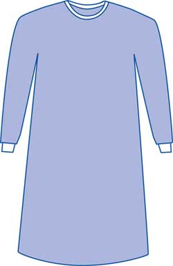 Aurora Gown Non Reinforced XX-Large 49 in. 124 cm Non Sterile