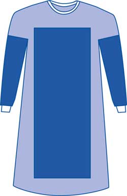 7082PJNYDMD-Aurora Poly Reinforced Raglin Sleeve Large 45 in. 114 cm
