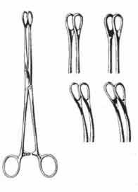 457-042FSI-Ballenger Sponge Forceps, Straight, Serrated, 7 in