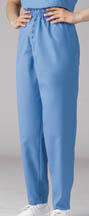 LXX0573MD-Ladies Mock Button-Fly Scrub Pants, XXL.
