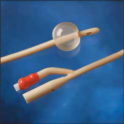 Lubricious Hydrophilic Foley Catheters 5 cc Balloon 14 Fr