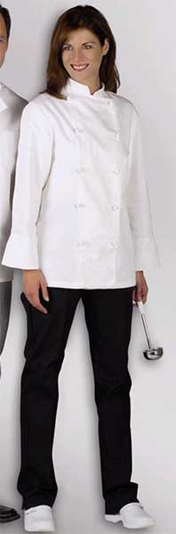 Knot Button Chef Coat Size 52