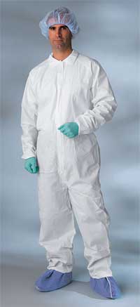 L007VCNONMD-Classic Breathable Coveralls Large Elastic Wrist and Ankle